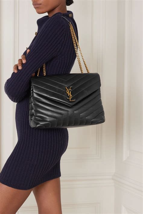 ysl large quilted bag|yves saint laurent shoulder bag.